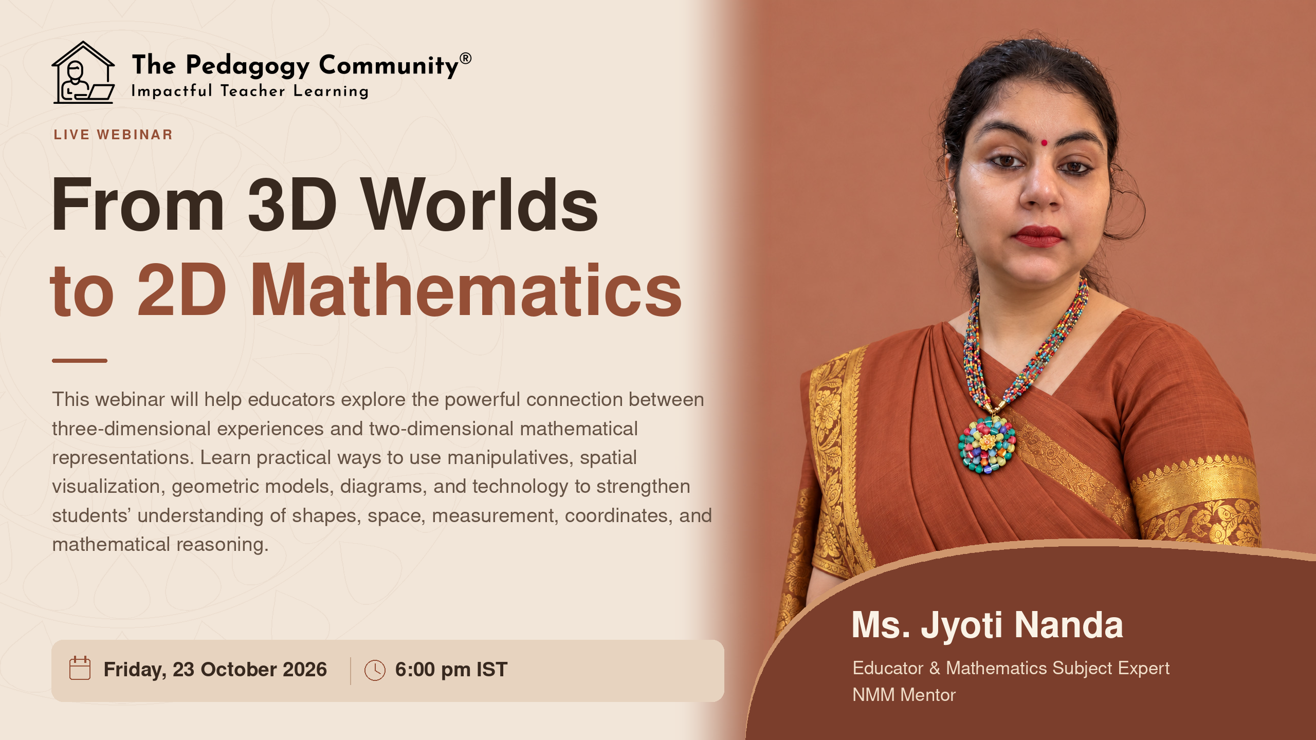From 3D Worlds to 2D Mathematics